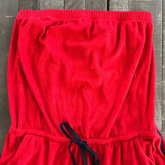 Terry Romper in Brilliant Red & Navy from No Boundaries Juniors’ XL (15-17) - Picture 4 of 13